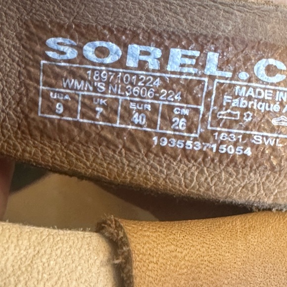 Sorel Roaming Criss Cross Platform sandals Brown Size 9 - Picture 9 of 9